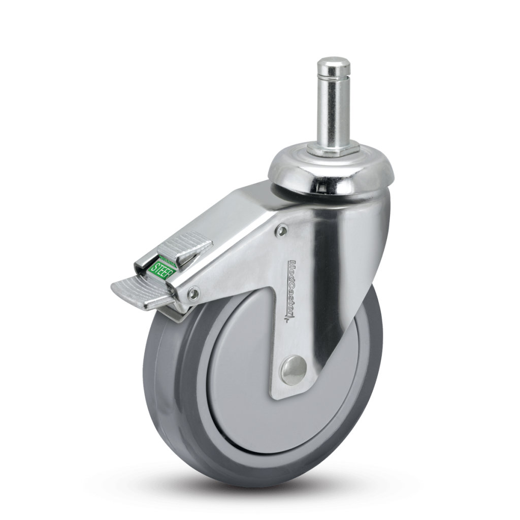 Polyurethane Swivel Caster W Direction Lock The Caster Guy