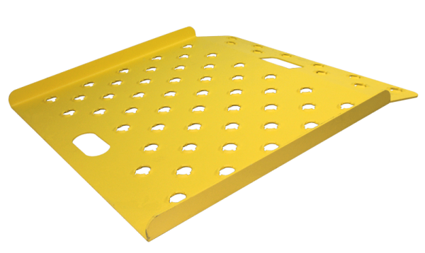 Punched Deck 27" x 27" Safety Yellow