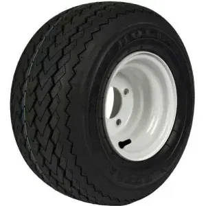 Hole-N-1 Golf Car Tire & Wheel Assembly - Tan